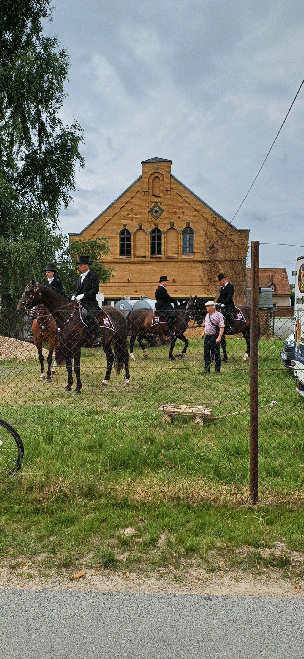 Saatrreiter aus Ostritz, zum ersten Mal mit dabei als Begleiter des Festwagens der Gemeinde Kottmar. In Ostritz fand zum 395. Male das Saatreiten statt.